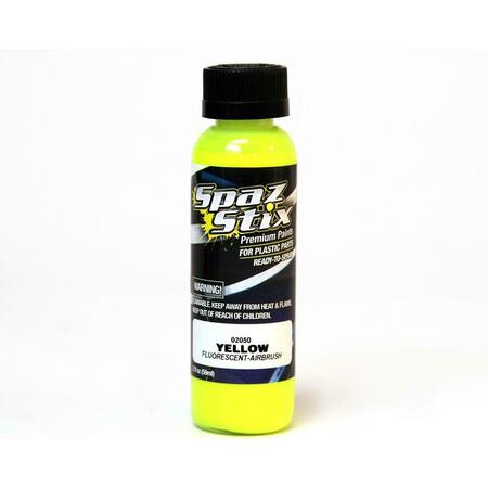 SPAZ STIX Yellow Fluorescent Airbrush Paint - 2 oz SZX02050